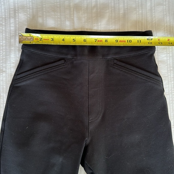 NWOT Spanx black stretch ponte slim pants XS - Picture 4 of 7